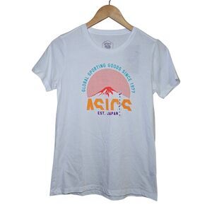 ASICS Women's Small GSG Since 1977 Adventure Crew T-Shirt White NWT Defect
